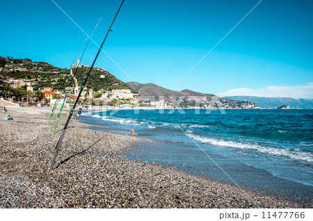 Empty beach in winter Empty beach in winter 11477766