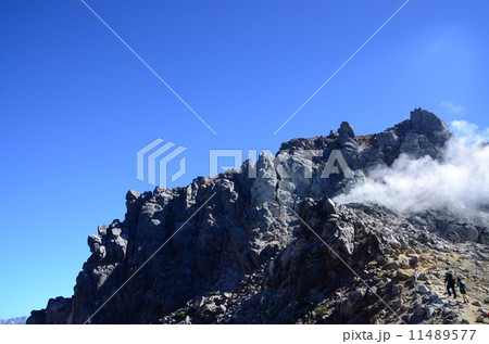 焼岳の噴煙 焼岳の噴煙 11489577