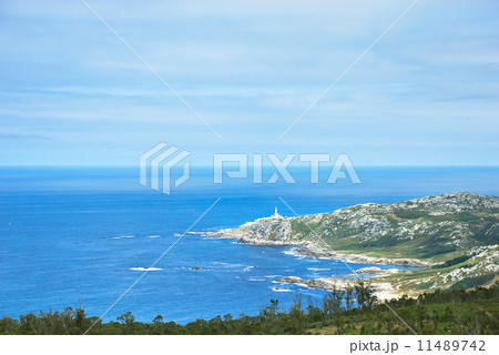 view of lighthouse of Cape Vilan, Galicia, Spain view of lighthouse of Cape Vilan, Galicia, Spain 11489742