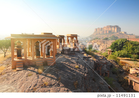 Jodhpur India - Jaswant Thada and fort 11491131