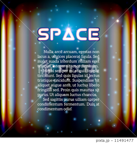 Space background with lightened corridor 11491477