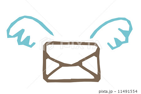 メール 手紙 封筒のイラスト素材