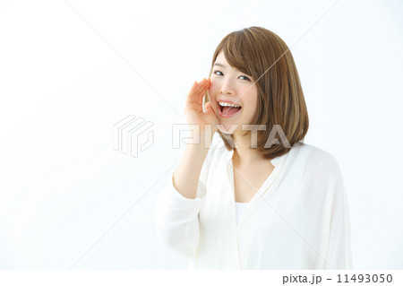 声援・若い女性 声援・若い女性 11493050
