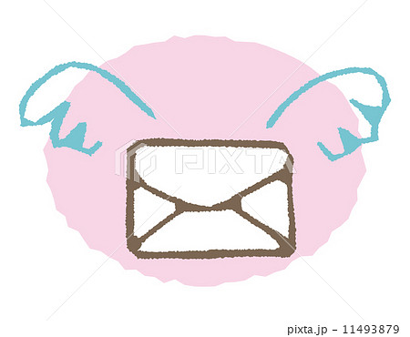メール 手紙 用紙 紙のイラスト素材