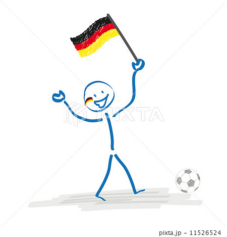 Stickman German Football Fan Stickman German Football Fan 11526524