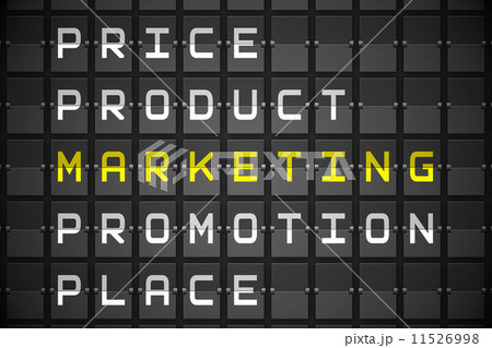 Marketing buzzwords on black mechanical board 11526998
