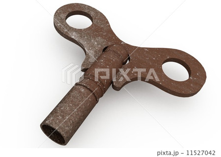Digitally generated rusty old key 11527042