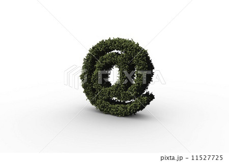 At symbol made of leaves 11527725