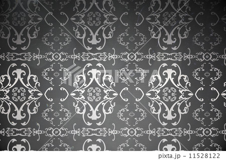 Elegant patterned wallpaper in grey 11528122