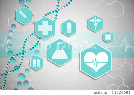 Medical icons in blue and white Medical icons in blue and white 11529091