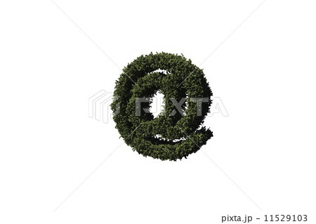 At symbol made of leaves 11529103
