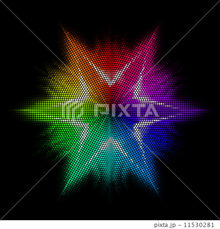 Star. Multicolored mosaic. 11530281
