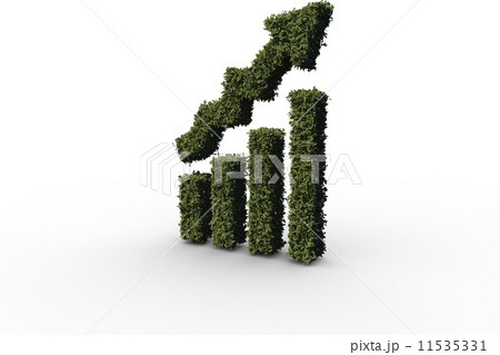 Bar chart made of leaves 11535331
