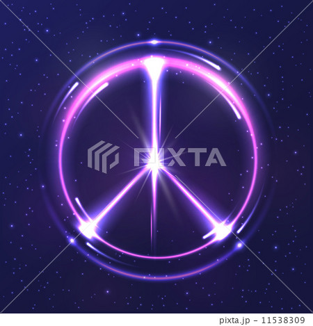 Neon light pacific symbol Neon light pacific symbol 11538309