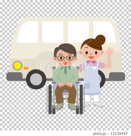 A wheelchair male and a caregiver 11538497