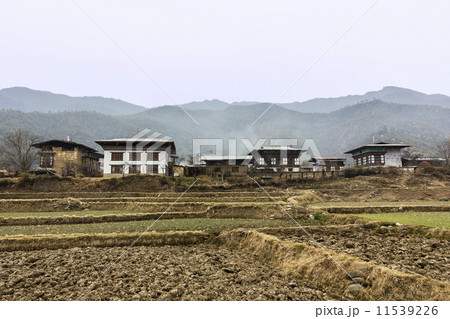 farmers houses, Bhutan farmers houses, Bhutan 11539226