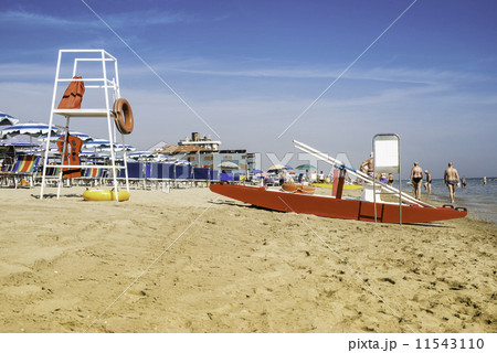 Safety equipment on the beach Safety equipment on the beach 11543110