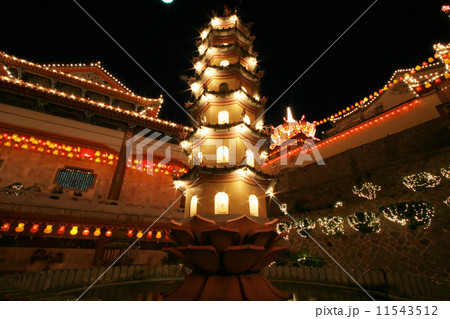 Chinese Temple at NIght 11543512
