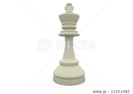 Digitally generated white king standing alone Digitally generated white king standing alone 11551482