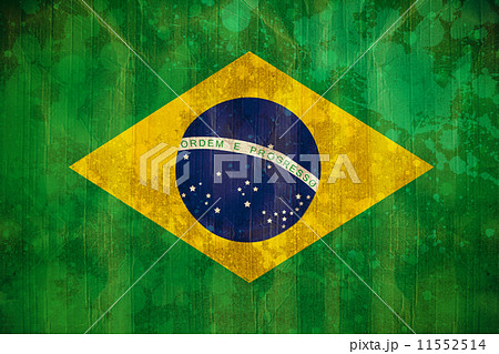 Brazil flag in grunge effect 11552514
