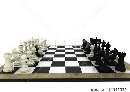 Black and white chess pawns defecting 11552552