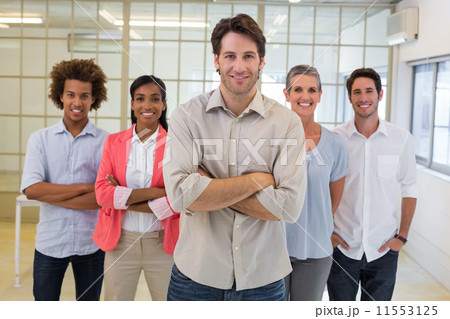 Work management smiling to camera 11553125