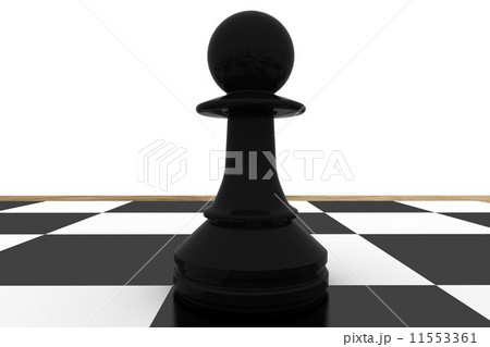 Black pawn on chess board 11553361