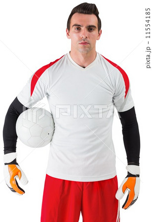 Goalkeeper standing in white jersey Goalkeeper standing in white jersey 11554185