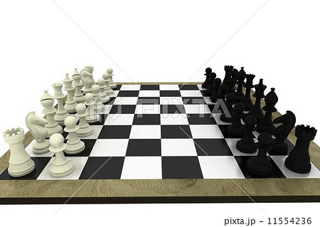 Black and white chess pieces on board Black and white chess pieces on board 11554236