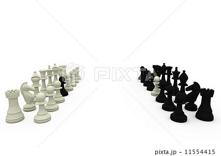 Chess pawns on rival teams 11554415