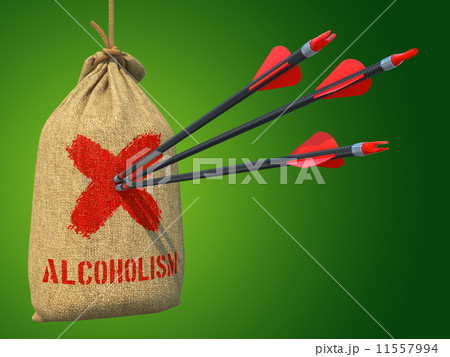 Alcoholism - Arrows Hit in Target. 11557994
