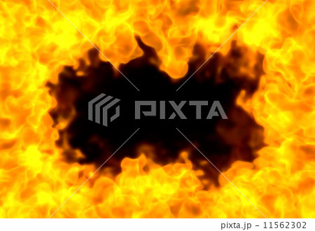 炎のフレームのイラスト素材