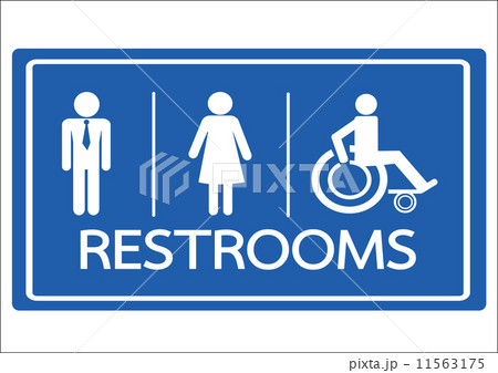 Restroom Symbol Male Female and Wheelchair Handicap Icon Restroom Symbol Male Female and Wheelchair Handicap Icon 11563175