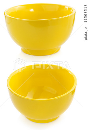 empty ceramic bowl on white 11563518