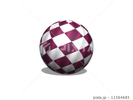 Sphere 3d Checkered Flag Racing Ball 11564685