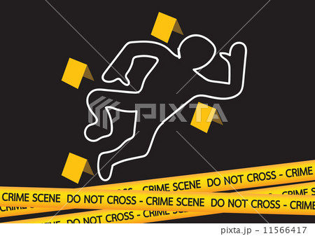 Crime scene danger tapes  illustration 11566417
