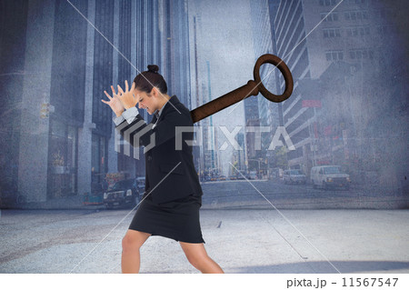 Composite image of hand touching tablet Composite image of hand touching tablet 11567547