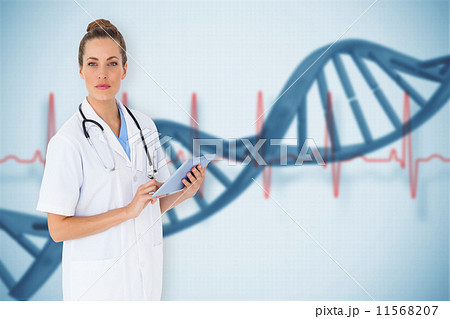 Composite image of graph on enter key 11568207