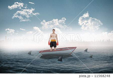 Composite image of businessman opening his shirt superhero style 11568248