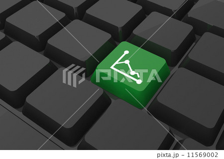 Composite image of businesswoman sitting on swivel chair with ta 11569002