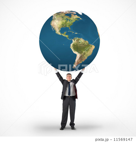 Composite image of hand touching tablet 11569147