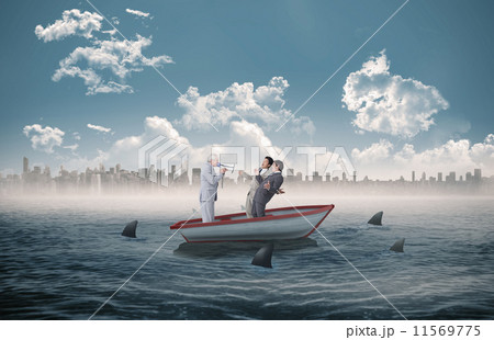 Social networks against steps against blue sky 11569775