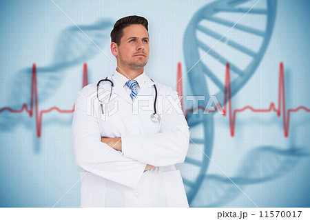 Effort against digitally generated grey paper strewn Effort against digitally generated grey paper strewn 11570017