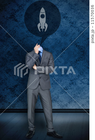 Composite image of worried businesswoman with speech bubble Composite image of worried businesswoman with speech bubble 11570036