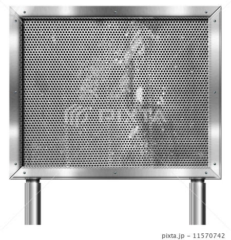 Chrome Billboard with Metal Grid 11570742
