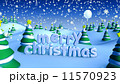 Merry Christmas in winter snow landscape 11570923