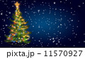 Christmas tree on blue background 11570927