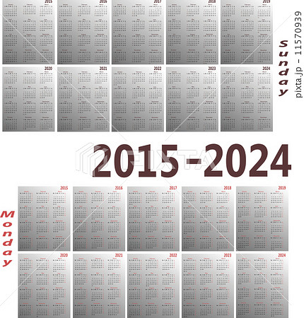 Calendar 2015-2024 11570939