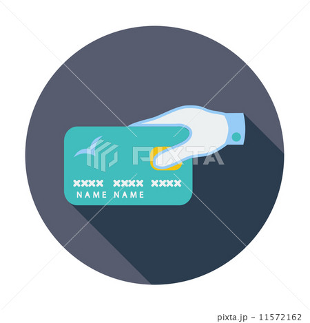 Credit card single icon. 11572162