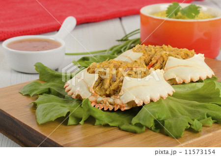 Dressed Crab / Casquinha de Siri - With farofa and chili sauce.  11573154